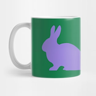 Bunny Rabbit Pattern in Purple Mug